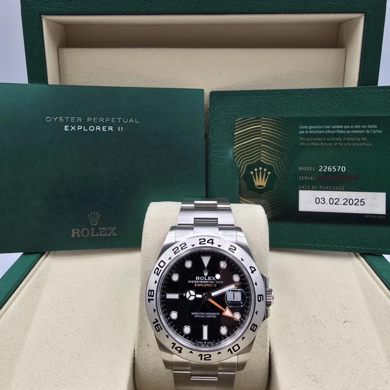 Rolex Explorer II 226570 Black Dial