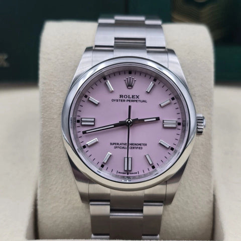 2025 Rolex Oyster Perpetual 36mm Candy Pink Dial 126000