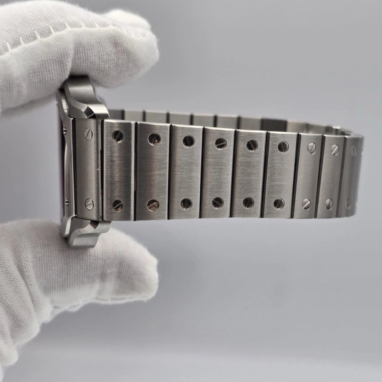 NEW Cartier Santos de Cartier Stainless Steel White Dial WSSA0018 UNWORN