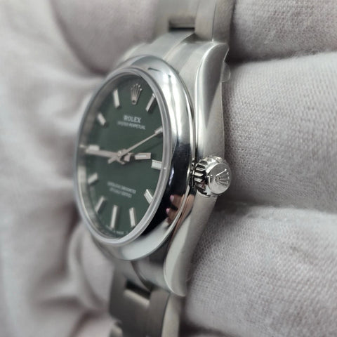 NEW 2025 Rolex Oyster Perpetual Stainless Steel 277200 31mm Green UNWORN