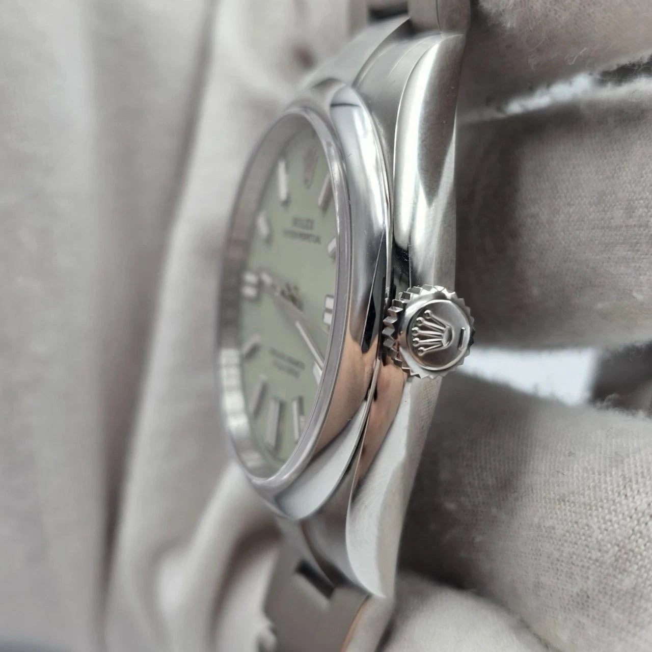 Rolex Oyster Perpetual 134300 Pistachio Dial