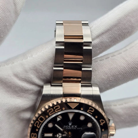 2023 PAPERS Rolex GMT-Master II Rootbeer 40mm 126711CHNR Two-Tone Rose Gold BOX