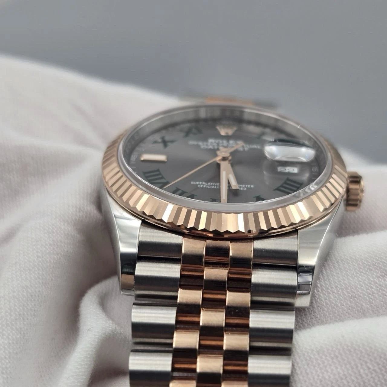 PAPERS 2024 Rolex Datejust Wimbledon Jubilee Rose Gold Watch 36mm 126231 BOX