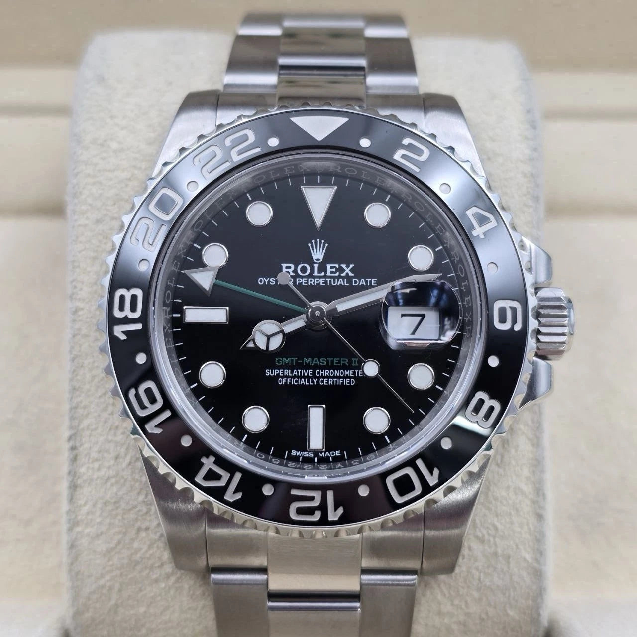 2016 Rolex GMT Master II 116710LN Stainless Steel Ceramic Black 40mm Watch