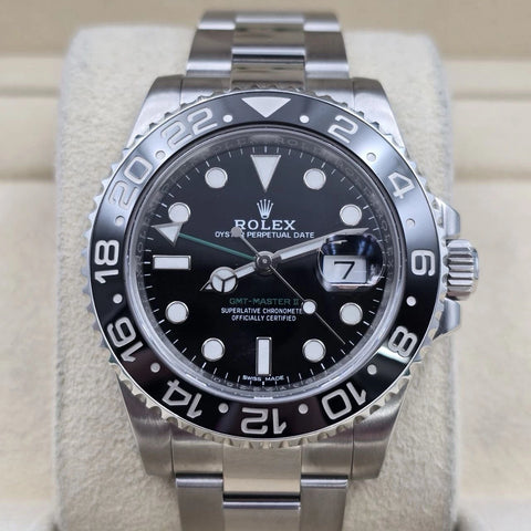 2016 Rolex GMT Master II 116710LN Stainless Steel Ceramic Black 40mm Watch