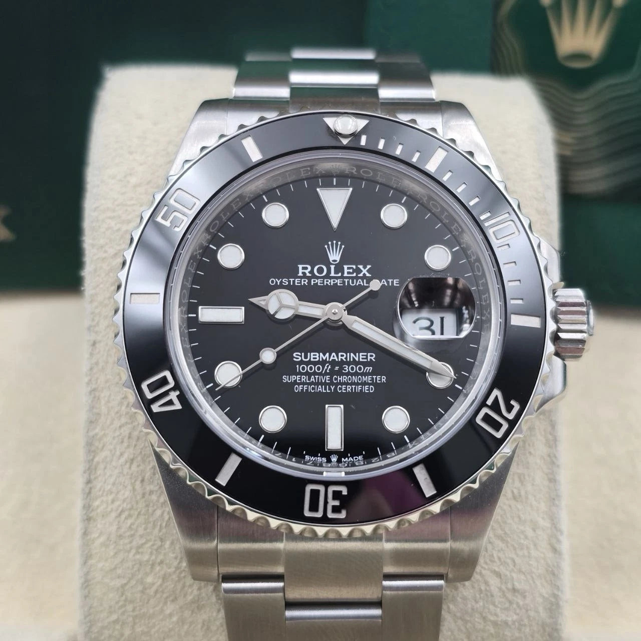 PAPERS 2024 Rolex Submariner Date 41mm Black Ceramic 126610LN Watch BOX