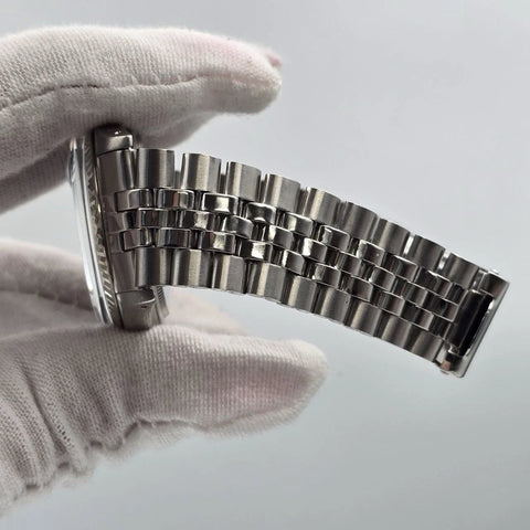 Rolex Datejust 1601 Stainless Steel Factory BLACK Dial Jubilee 36mm Watch