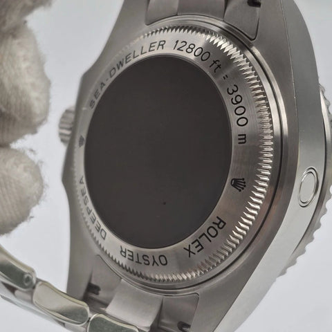 2012 PAPERS Rolex Sea-Dweller Deepsea 44mm Black Ceramic Steel Dive Watch 116660