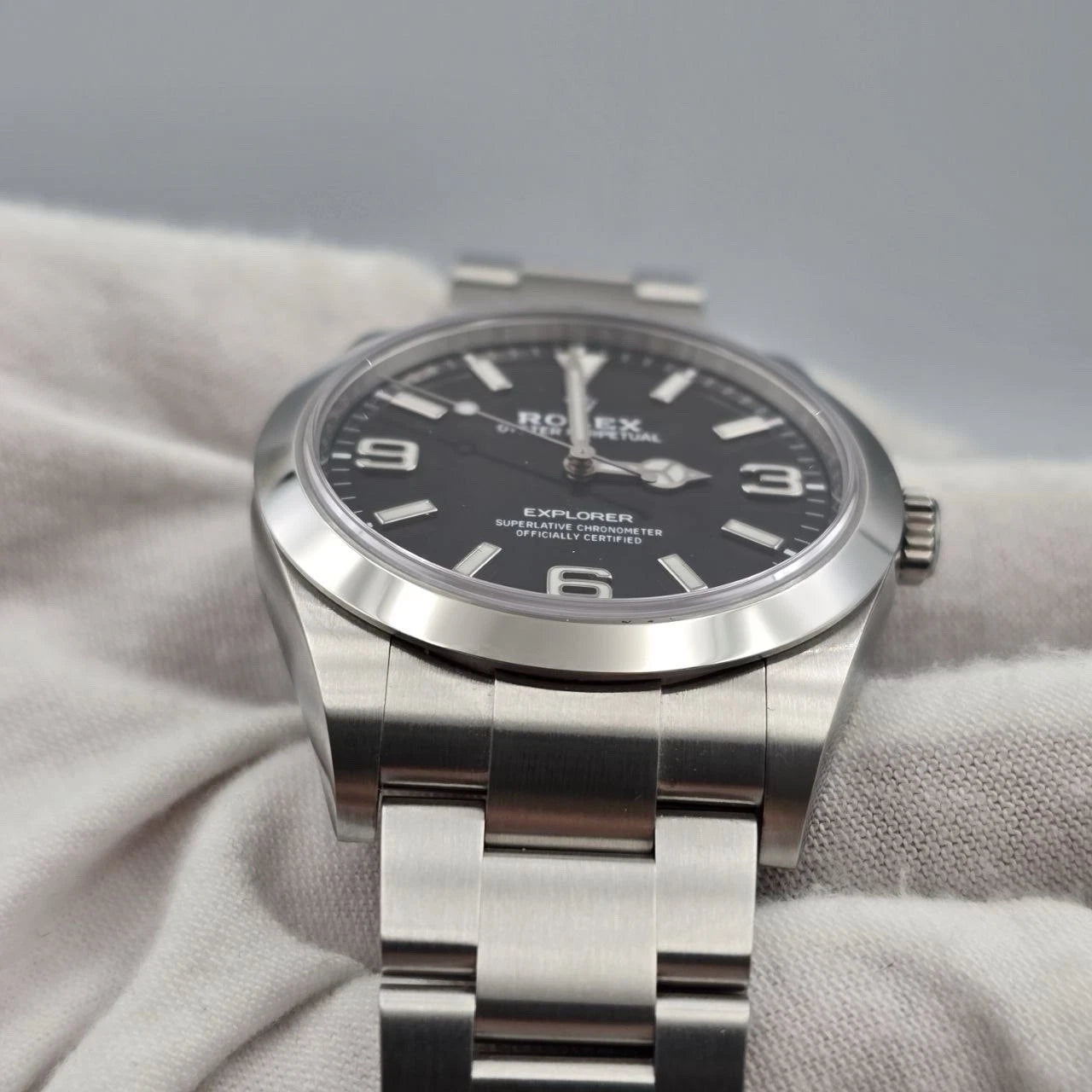 Rolex Explorer I 214270 Black Stainless Steel MK2 39mm Watch