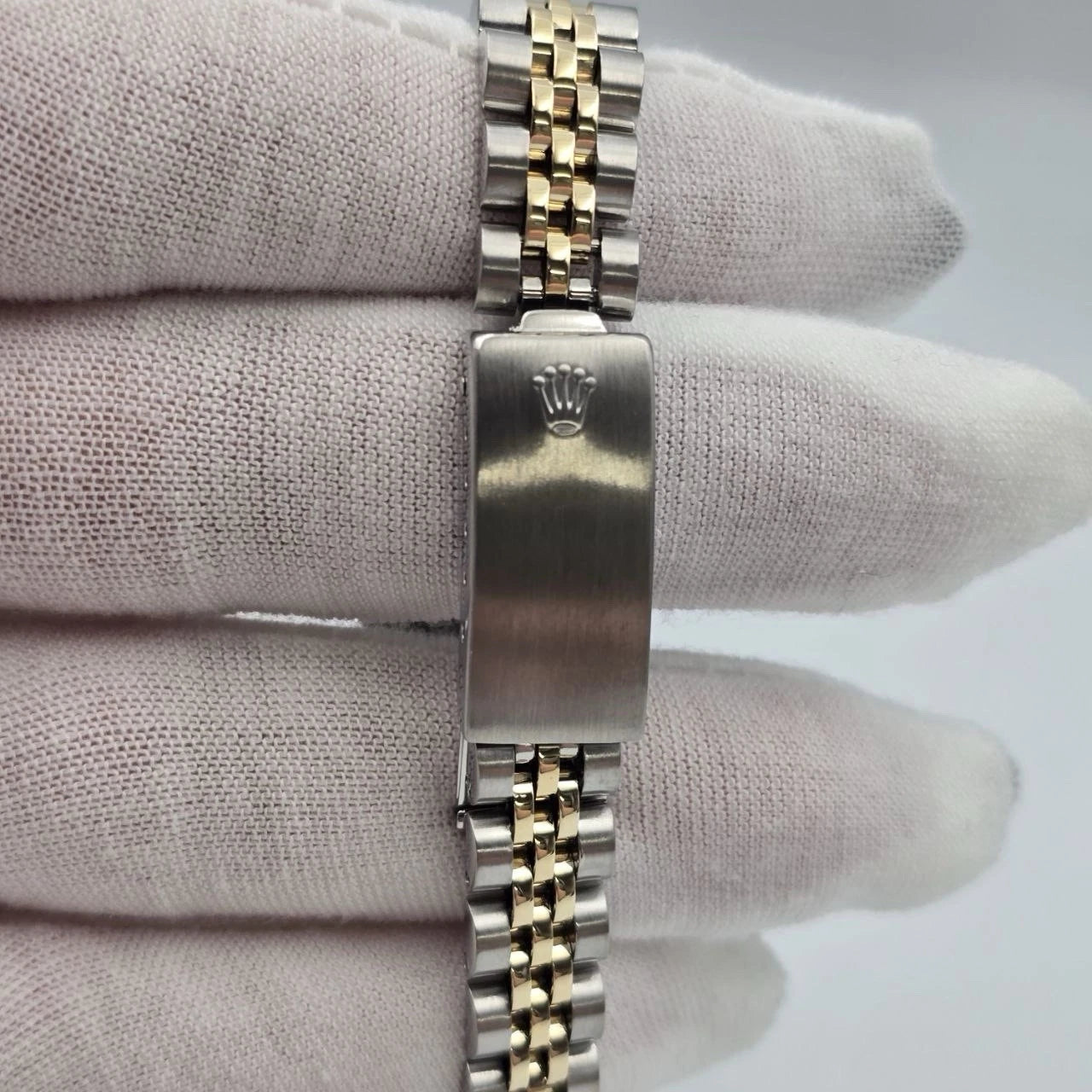 Rolex Lady Datejust 26mm 69173 Two Tone Jubilee White Diamond Dial Watch