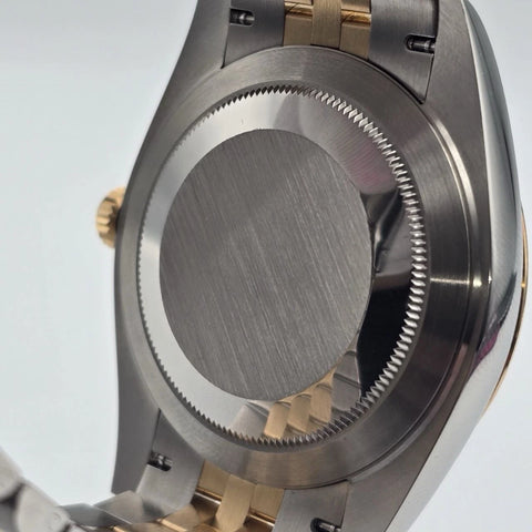 PAPERS 2017 Rolex Datejust 41mm 18K Two Tone Black Dial Jubilee 126333 BOX