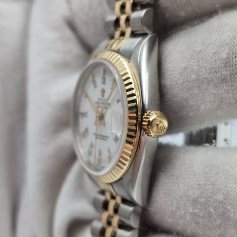 Rolex Datejust Midsize 68273 White Roman 3