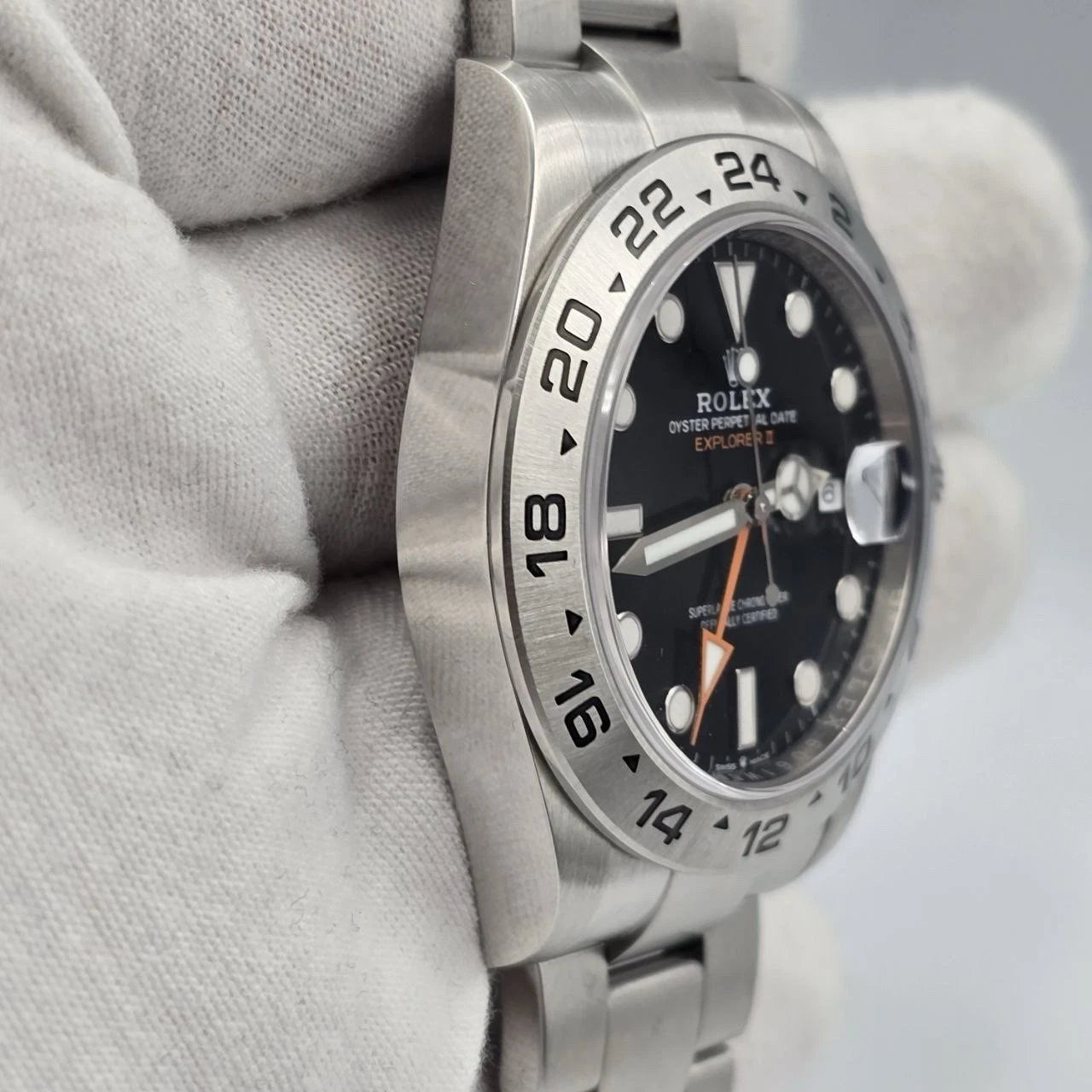 PAPERS 2022 Rolex Explorer II 42mm 226570 Stainless Steel Black Dial BOX