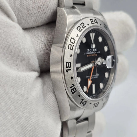 PAPERS 2022 Rolex Explorer II 42mm 226570 Stainless Steel Black Dial BOX