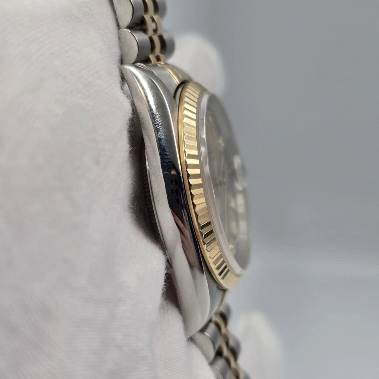 PAPERS Rolex Datejust 36mm Champagne Diamond Dial Two Tone Jubilee 16233 BOX