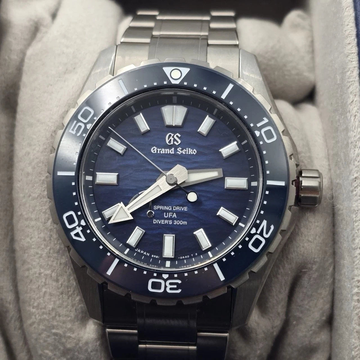 2026 PAPERS Grand Seiko Evolution 9 Blue SLGB023 Diver 40.8mm Titanium Watch BOX