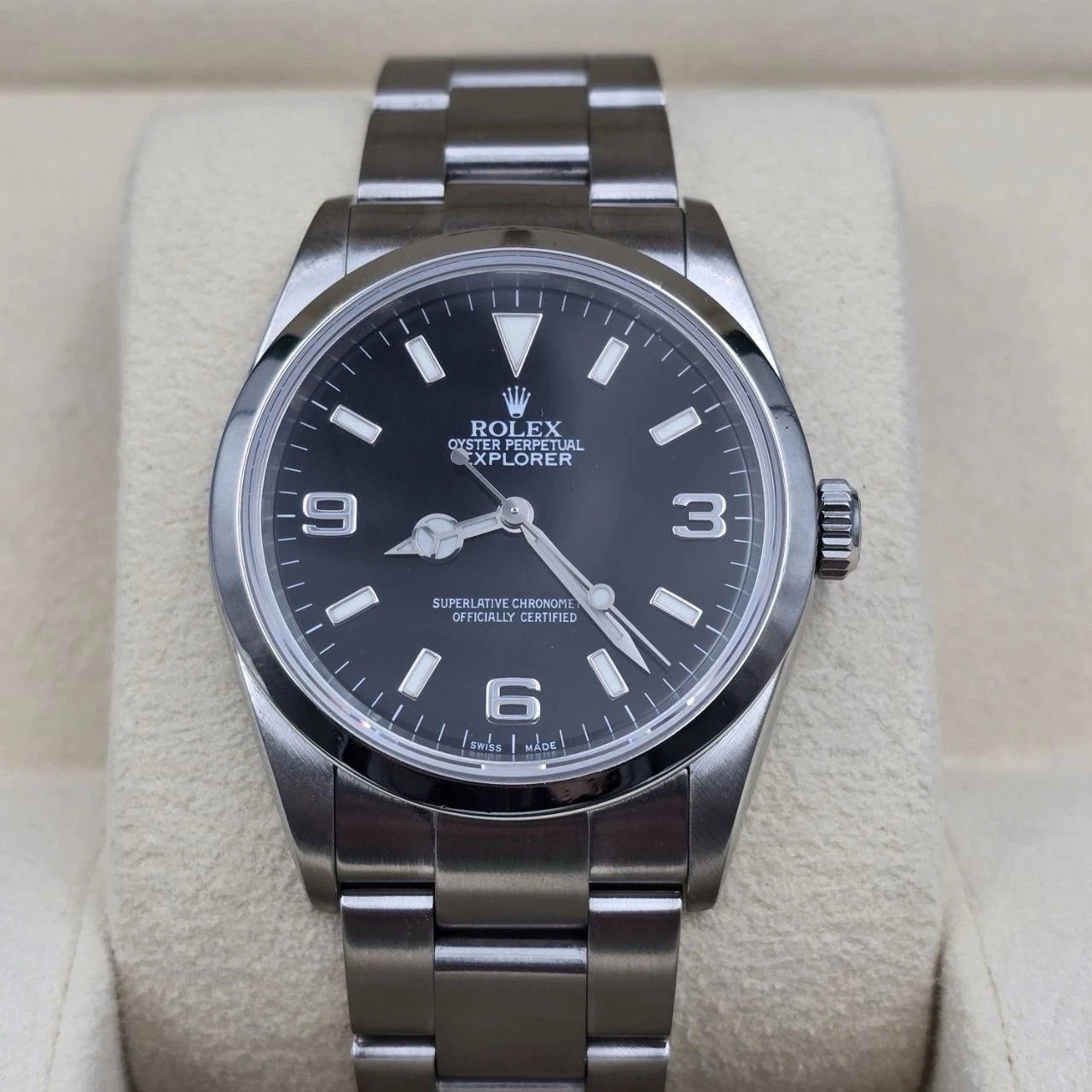 2005 Rolex Explorer I 114270 Men's Automatic 36mm Steel Black Dial Watch