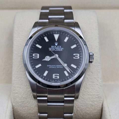2005 Rolex Explorer I 114270 Men's Automatic 36mm Steel Black Dial Watch