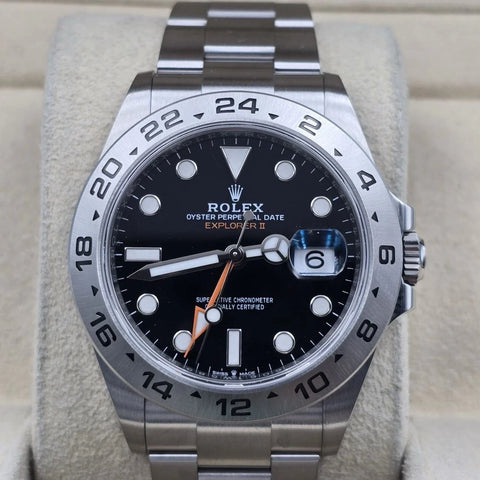 PAPERS 2022 Rolex Explorer II 42mm 226570 Stainless Steel Black Dial BOX