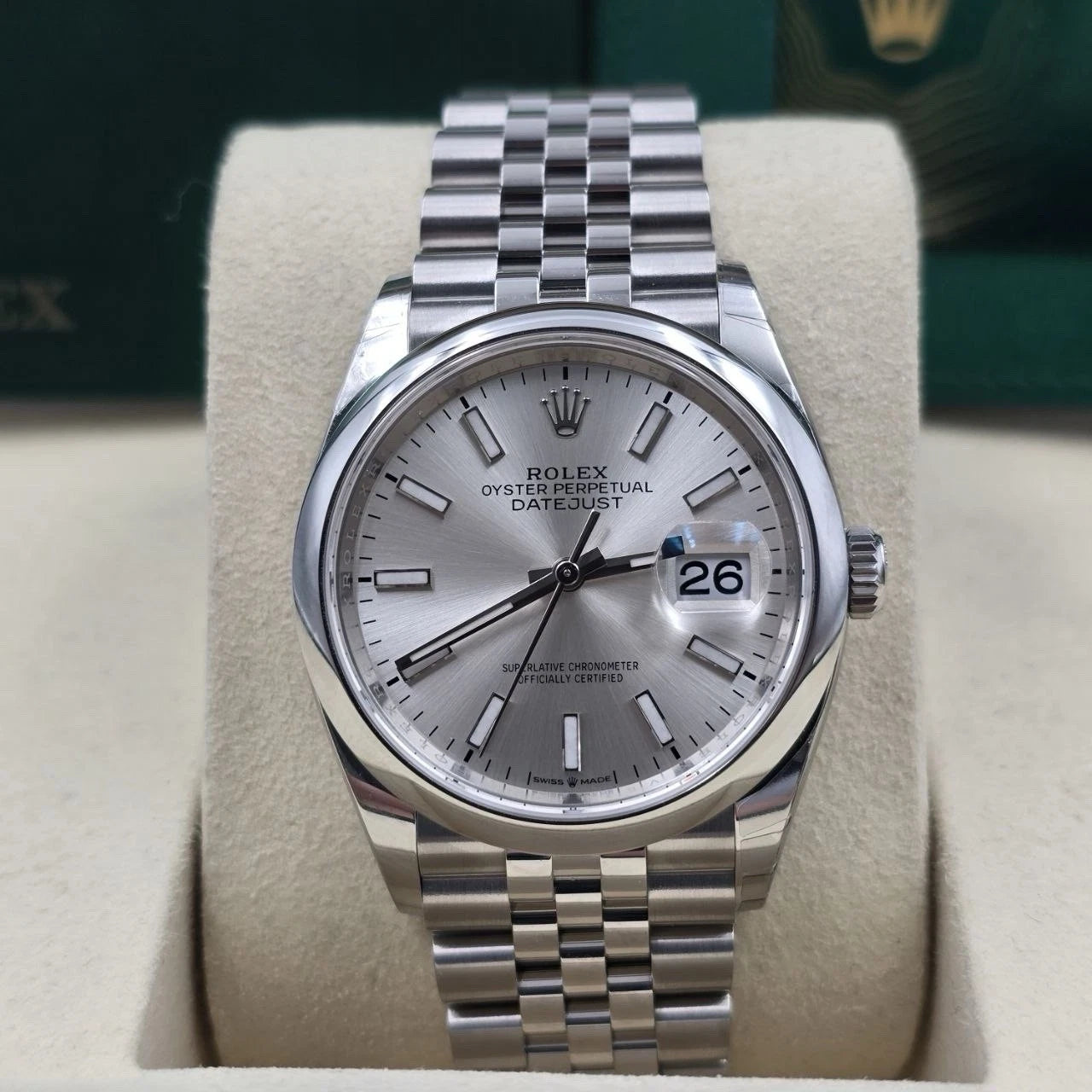NEW 2026 Rolex Datejust Silver Dial Stainless Steel Jubilee 36mm 126200
