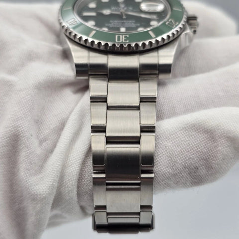 2014 PAPERS Rolex Submariner Hulk 116610LV Green 40mm Ceramic Watch BOX