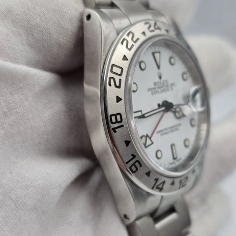 Rolex 16570 Explorer II Polar White Dial Stainless Steel 40mm Watch