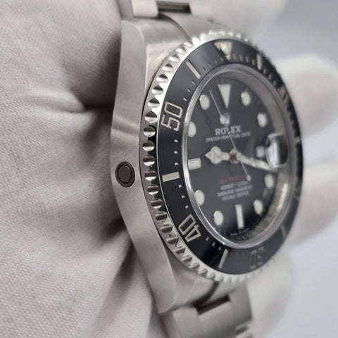 2019 PAPERS Rolex Sea-Dweller Black Red Letters Stainless Steel 43mm 126600 BOX