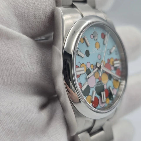 2025 PAPERS Rolex Oyster Perpetual 41mm Celebration Dial Steel 124300 BOX