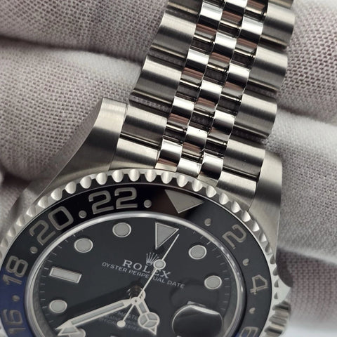 PAPERS 2023 Rolex GMT-Master II BATGIRL Steel JUBILEE 40mm 126710BLNR BOX