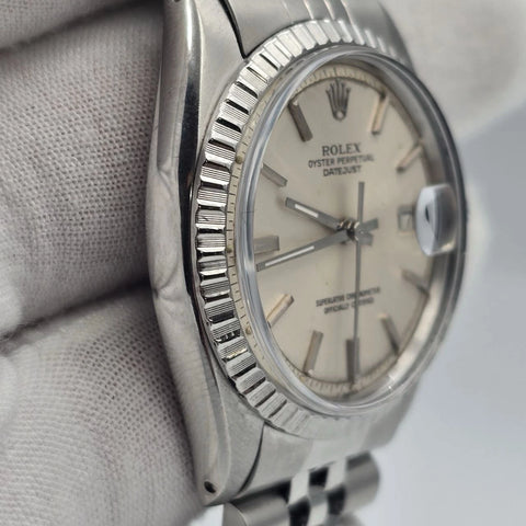 Rolex Datejust 1603 Stainless Steel Silver Dial Jubilee 36mm Automatic Watch