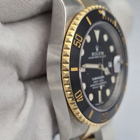 PAPERS 2018 Rolex Submariner Date 40mm 18k Two Tone Black Dial 116613LN BOX