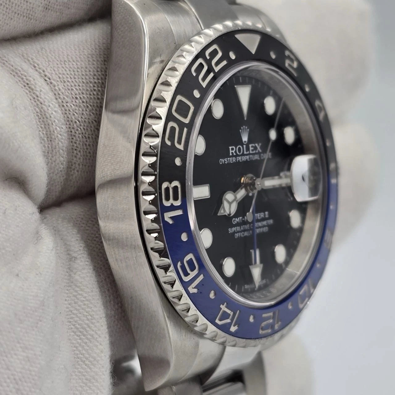 2014 PAPERS Rolex GMT Master II 116710BLNR Steel Ceramic Batman Watch BOX