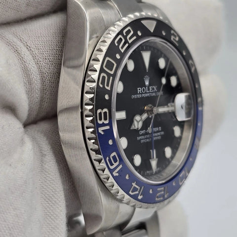 2014 PAPERS Rolex GMT Master II 116710BLNR Steel Ceramic Batman Watch BOX