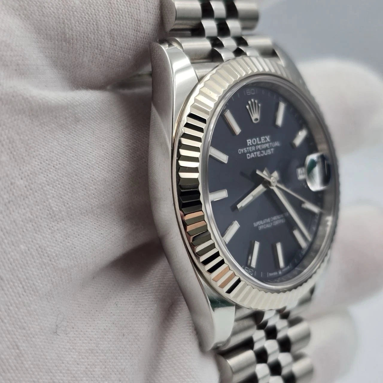 2023 PAPERS Rolex Datejust 41mm 126334 Stainless Steel Jubilee Blue Dial BOX