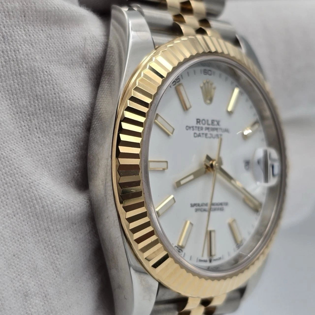 MINT PAPERS 2024 Rolex DateJust 41mm Two Tone White Dial Jubilee 126333 BOX
