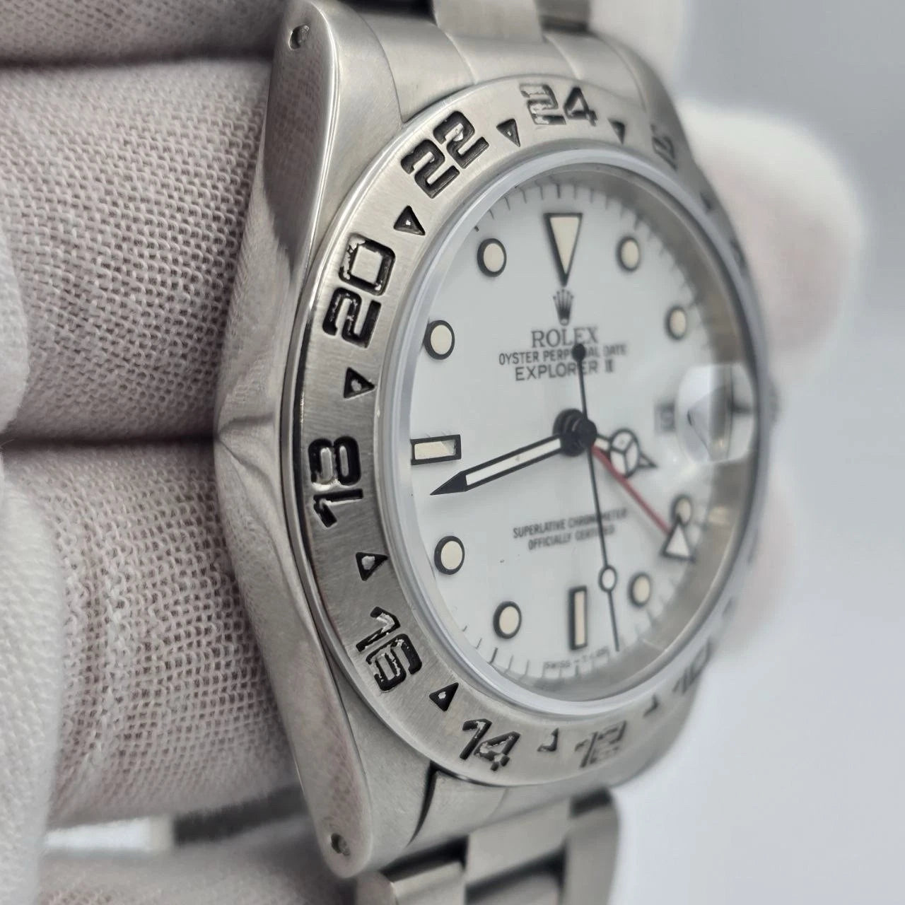 Rolex 16570 Explorer II Polar White Stainless Steel Automatic 40mm Watch