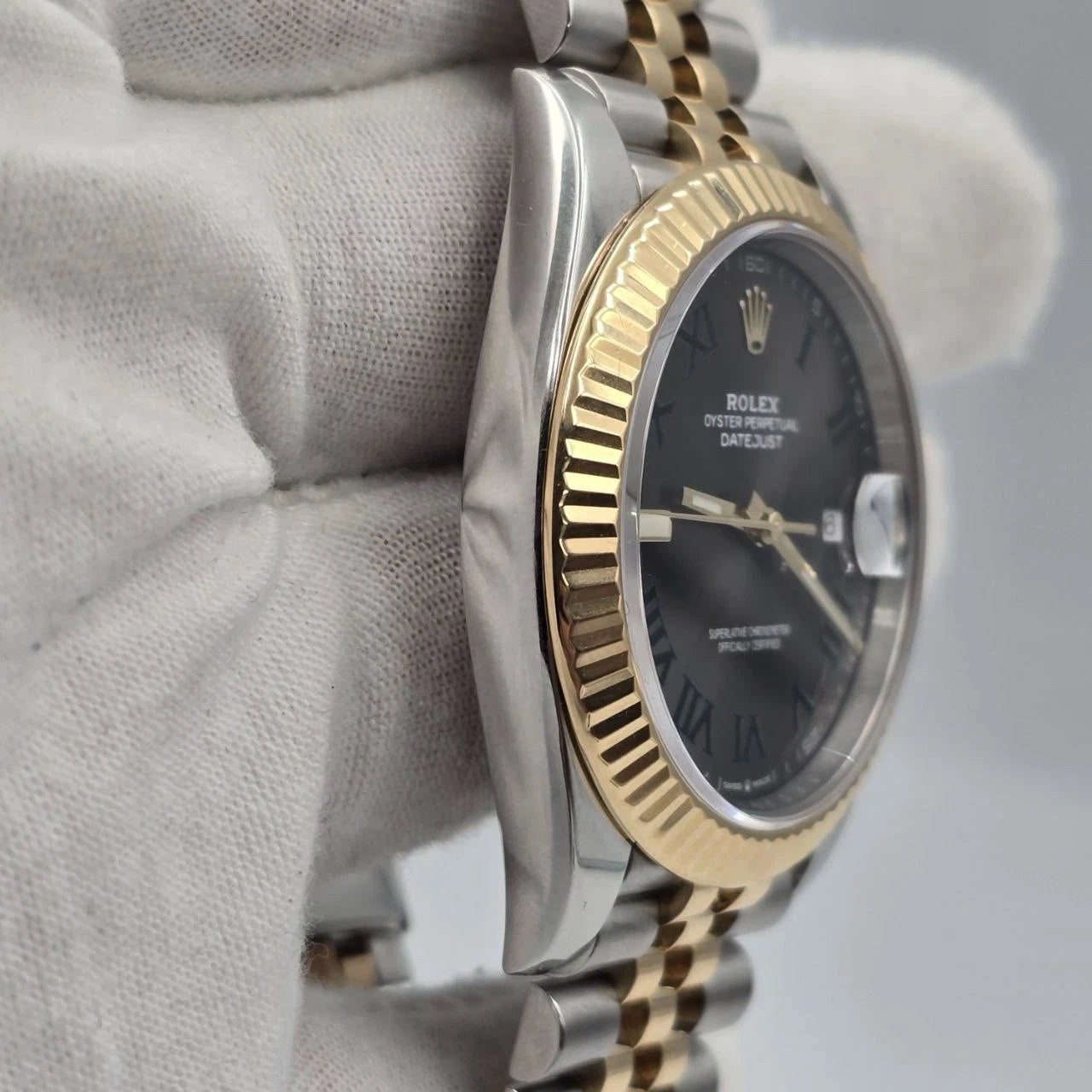 PAPERS 2019 Rolex Datejust 41mm Two Tone Wimbledon Dial Jubilee 126333 BOX