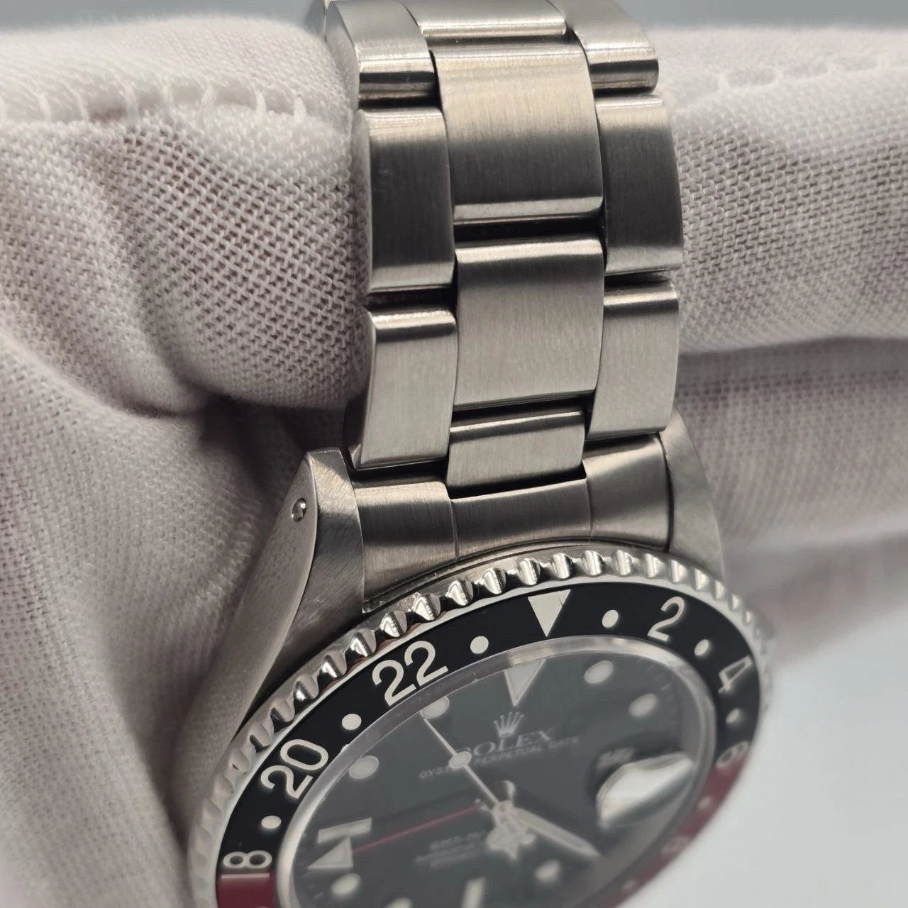 Rolex GMT-Master II Fat Lady Coke Bezel Stainless Steel 40mm Watch 16760