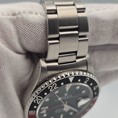 Rolex GMT-Master II Fat Lady Coke Bezel Stainless Steel 40mm Watch 16760