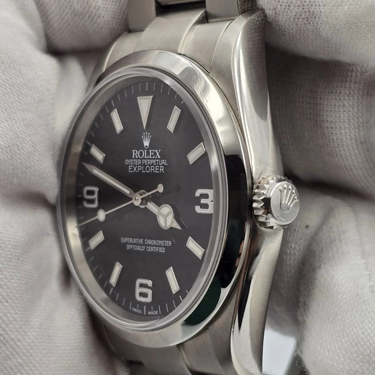 2006 Rolex Explorer I 114270 Men's Automatic 36mm Steel Black Dial Watch