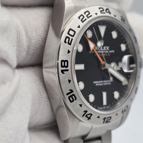 PAPERS 2023 Rolex Explorer II 42mm 226570 Stainless Steel Black Dial BOX