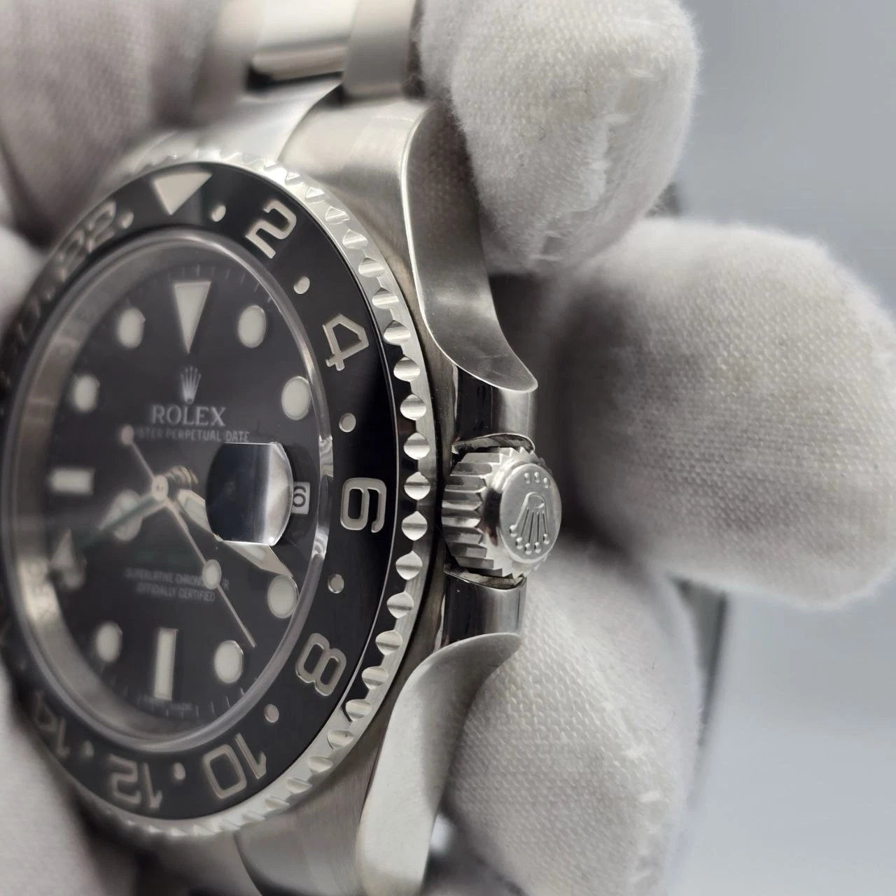 MINT 2010 Rolex GMT Master II 116710LN Steel Ceramic Black 40mm Watch