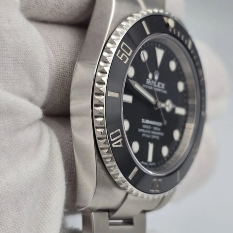 MINT 2019 PAPERS Rolex Submariner No-Date 114060 Black Ceramic 40mm Watch BOX