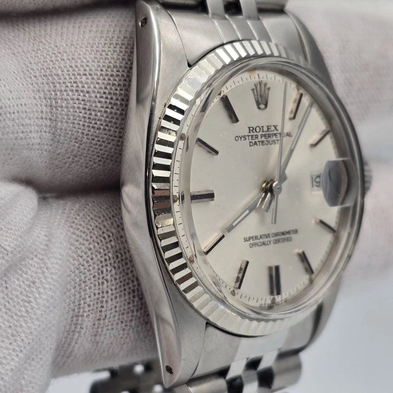 Rolex Datejust 1601 Stainless Steel Silver Dial Jubilee 36mm Automatic Watch