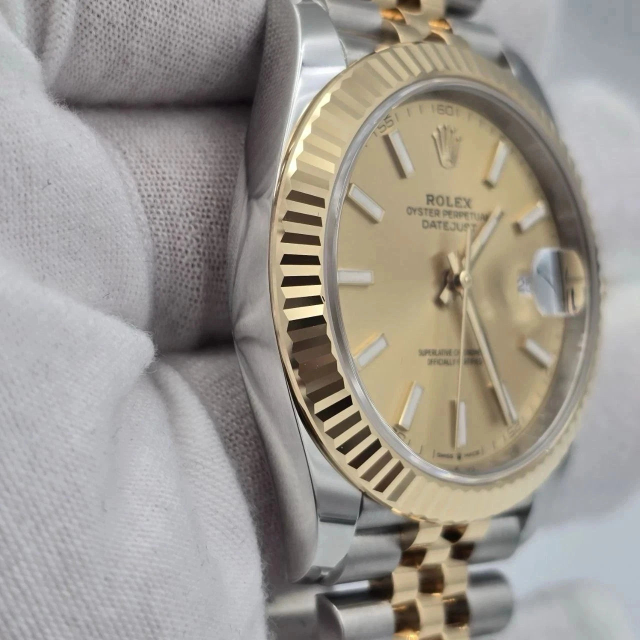 NEW 2026 Rolex Datejust 41mm 126333 TwoTone Jubilee Fluted Champagne Dial UNWORN