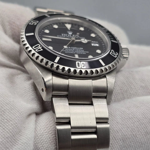 PAPERS Rolex Sea-Dweller 16600 Stainless Steel Black Dial 40MM Watch