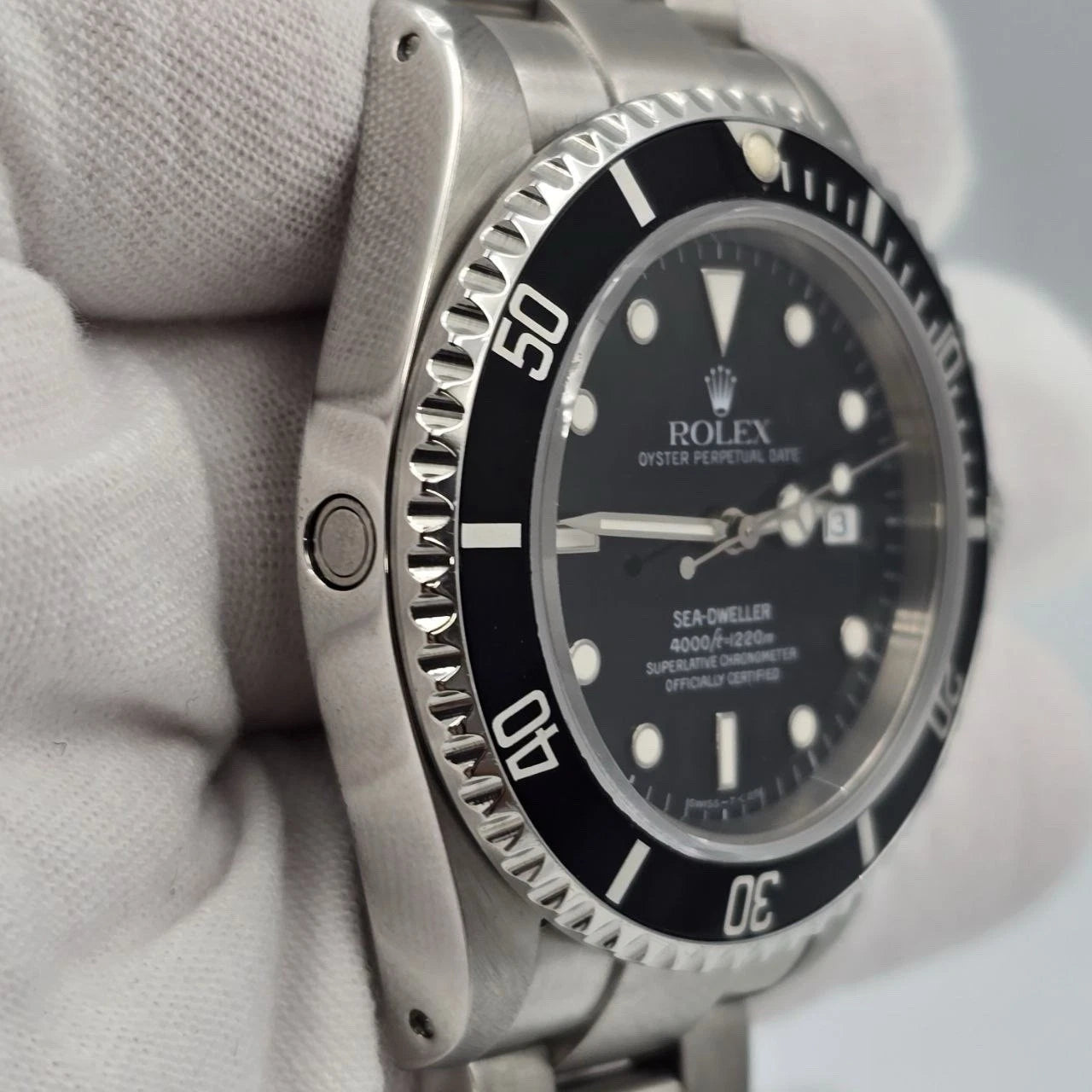 PAPERS Rolex Sea-Dweller 16600 Stainless Steel Black Dial 40MM Watch