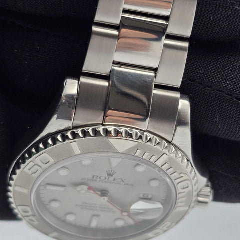 2006 Rolex Yacht-Master 40mm 16622 Platinum Dial & Bezel Steel Watch