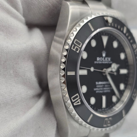 PAPERS 2023 MINT Rolex Submariner No Date Ceramic Steel 41mm 124060 BOX