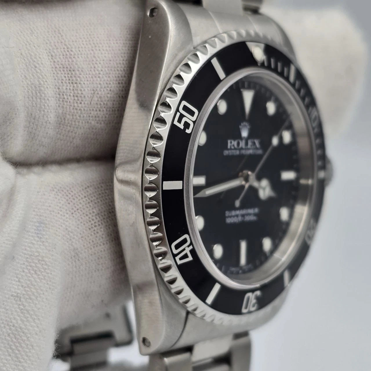 Rolex Submariner No-Date 2 Liner Black Dial Steel Oyster 40mm Watch 14060